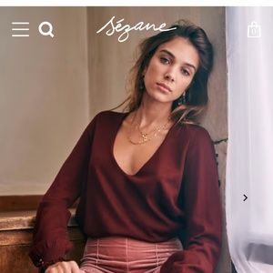 ISO: Sezane Alice Sweater size XS- Bordeaux